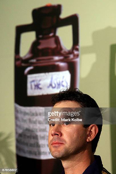 Ricky Ponting listens to questions from the media at a press conference for the announcement of the Australian Ashes squad for the 2009 Tour of...