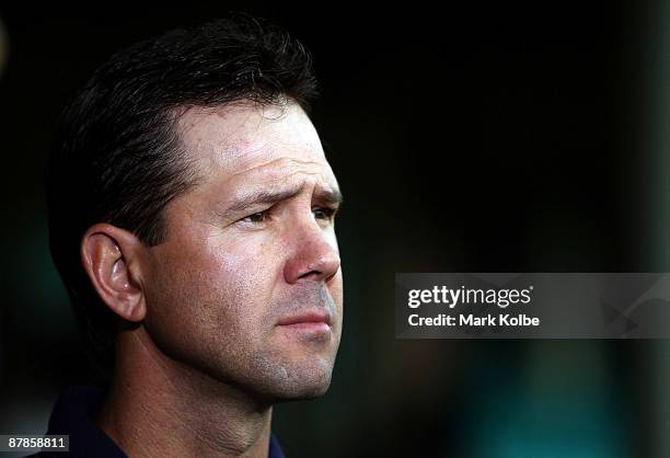 Ricky Ponting waits for a television interview after the announcement of the Australian Ashes squad for the 2009 Tour of England held at Sydney...