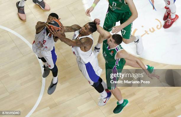 Will Clyburn, #21 of CSKA Moscow in action during the 2017/2018 Turkish Airlines EuroLeague Regular Season game between Unicaja Malaga and CSKA...