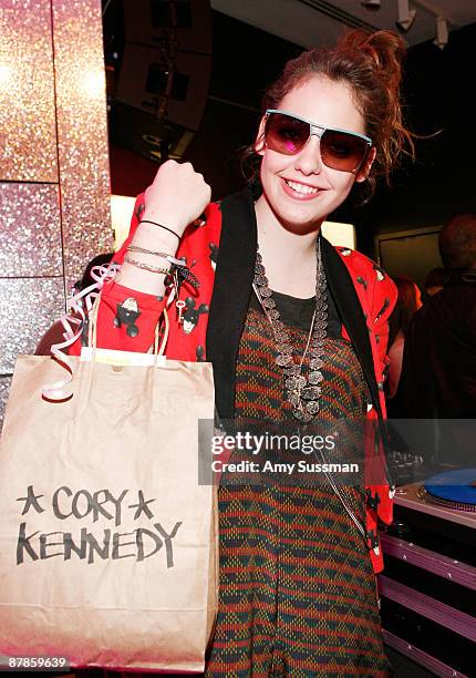 Cory Kennedy attends the launch of Social Sun at Sunglass Hut on May 19, 2009 in New York City.