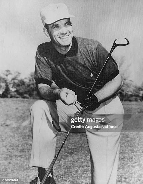 Portait of Bob Goalby after winning the 1968 Masters Tournament at Augusta National Golf Club in April 1968 in Augusta, Georgia.