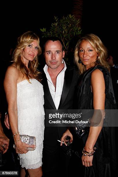 David Furnish , designer Melissa Odabash and guests attend the Dsquared cocktail reception during the 62nd Annual Cannes Film Festival on May 19,...