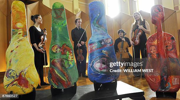 To celebrate the concert series 'Haydn Opus 76. � Haydn in Vienna' four instrument cases are the canvases for an installation by Melbourne artist,...