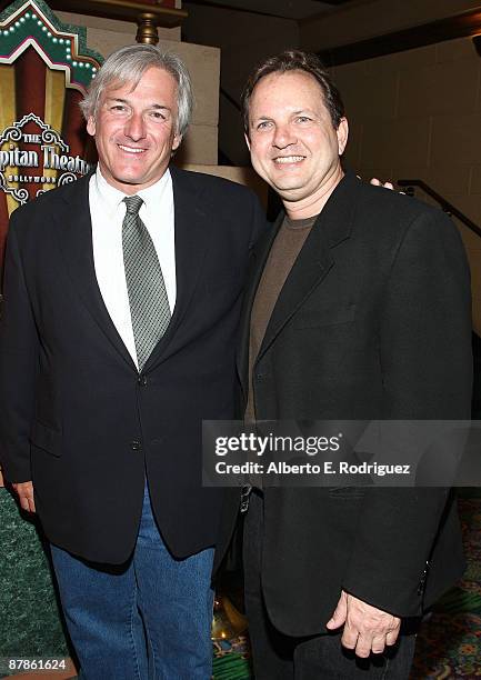 Director/producer Jeffrey Sherman and Video Research Company's Stephen Buchsbaum arrrive at a screening of Walt Disney's "the boys: the sherman...