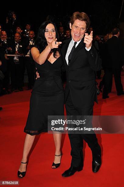 Actor Willem Dafoe and Giada Colagrande attend the Vincere Premiere held at the Palais des Festivals during the 62nd International Cannes Film...