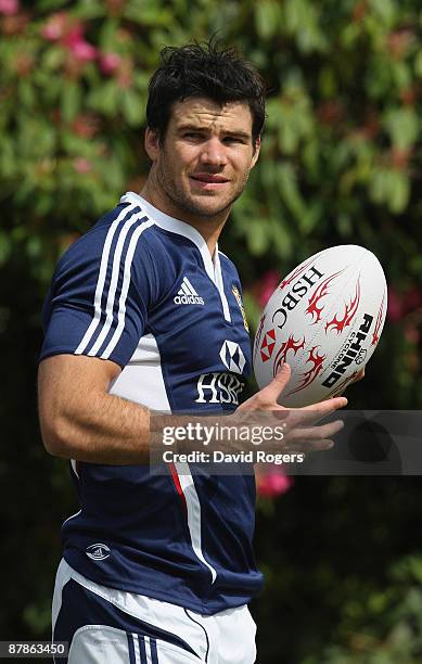 Mike Phillips pictured during the British and Irish Lions training session held at Pennyhill Park on May 19, 2009 in Bagshot, England.