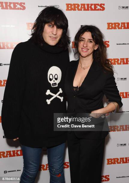 Noel Fielding and Mercedes Grower attend a special screening of "Brakes" at the Picturehouse Central on November 24, 2017 in London, England.