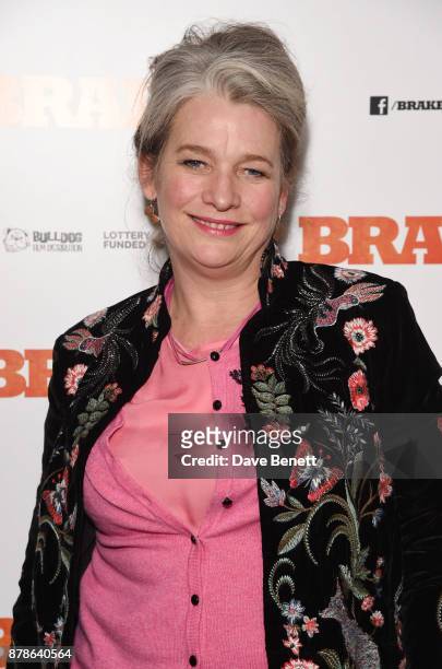 Kerry Fox attends a special screening of "Brakes" at the Picturehouse Central on November 24, 2017 in London, England.