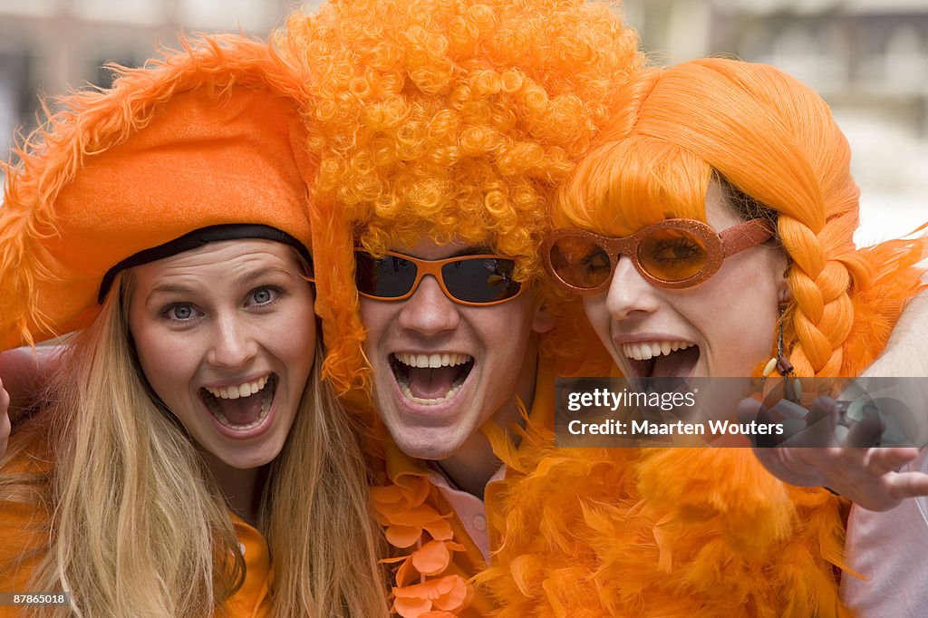 Dutch queensday orange folklore mayhem