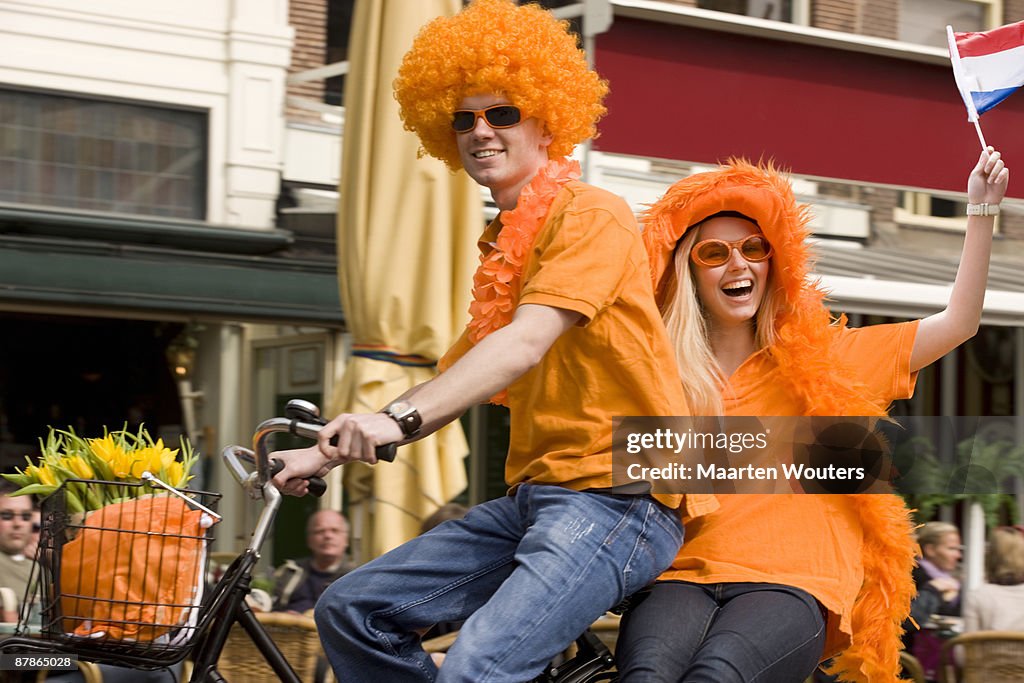 Dutch orange queensday folklore mayhem