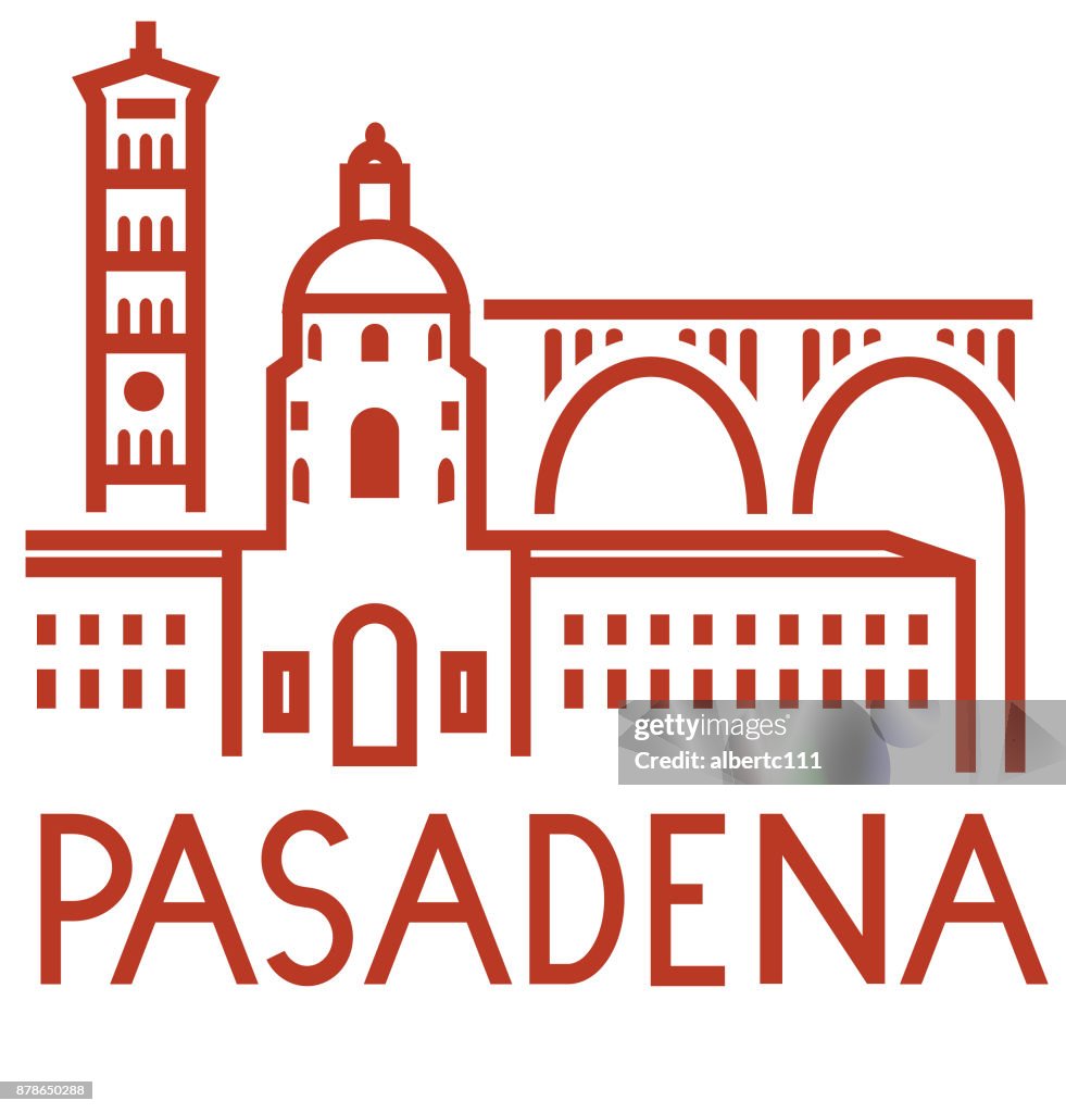 Pasadena Kalifornien klobige Stadtbild