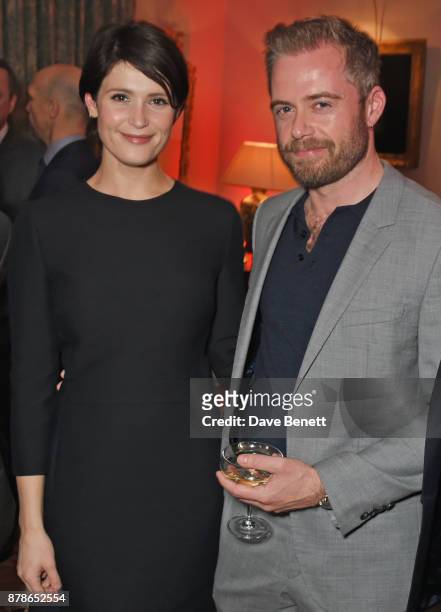 Gemma Arterton and Rory Keenan attend the Audi A8 Launch at Cowdray House on November 24, 2017 in Midhurst, England.