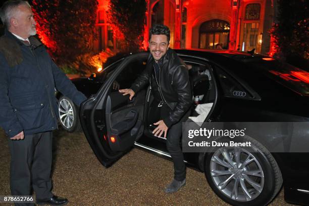 Dominic Cooper attends the Audi A8 Launch at Cowdray House on November 24, 2017 in Midhurst, England.