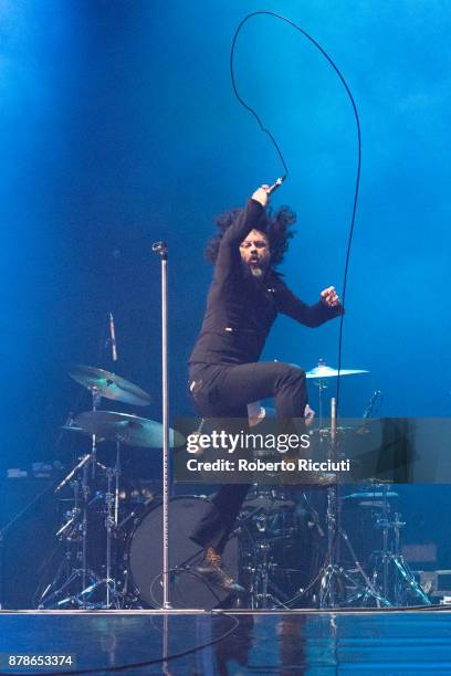 Cedric Bixler of At The Drive In perform at The SSE Hydro on November 24, 2017 in Glasgow, Scotland.