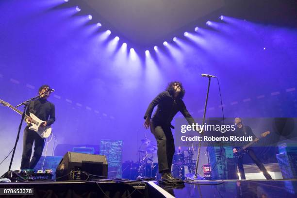 At The Drive In perform at The SSE Hydro on November 24, 2017 in Glasgow, Scotland.