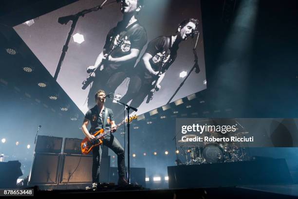 Mike Kerr and Ben Thatcher of Royal Blood perform at The SSE Hydro on November 24, 2017 in Glasgow, Scotland.