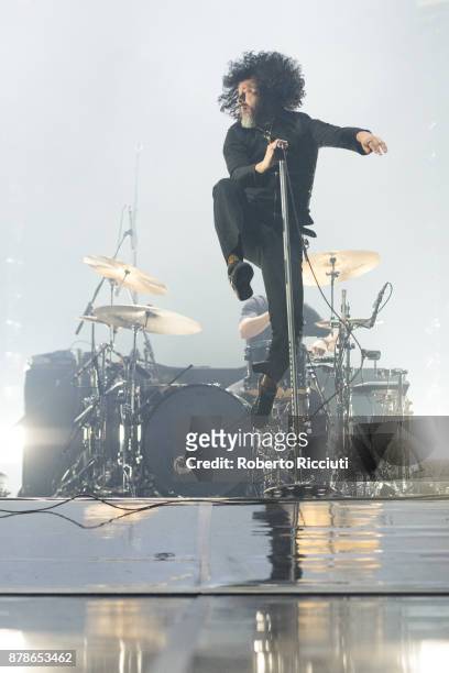 Cedric Bixler of At The Drive In perform at The SSE Hydro on November 24, 2017 in Glasgow, Scotland.
