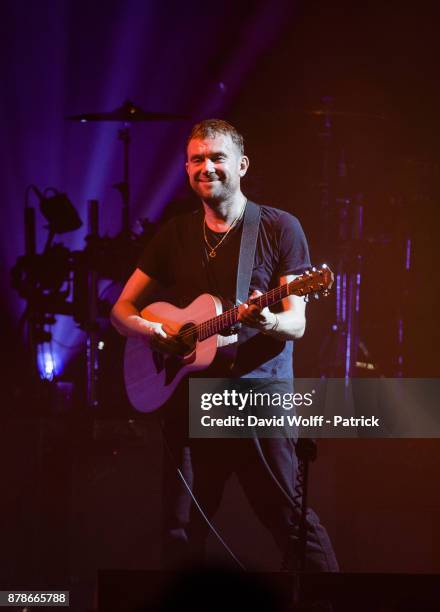 Damon Albarn from Gorillaz performs at Zenith de Paris on November 24, 2017 in Paris, France.