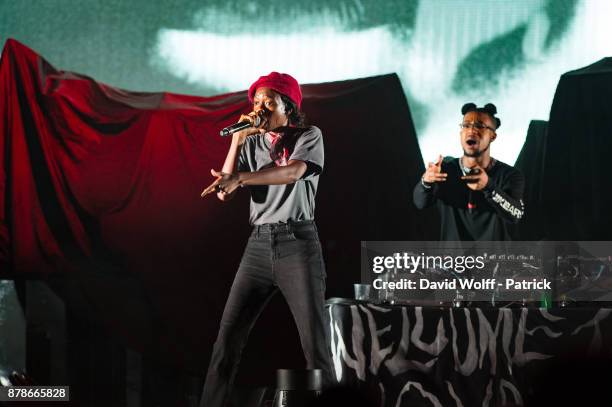 Little Simz opens for Gorillaz at Zenith de Paris on November 24, 2017 in Paris, France.