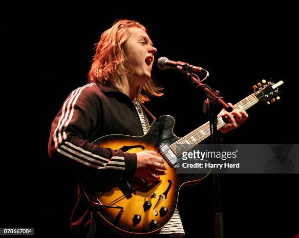 Lewis Capaldi performs at The Hexagon on November 24, 2017 in Reading, England.