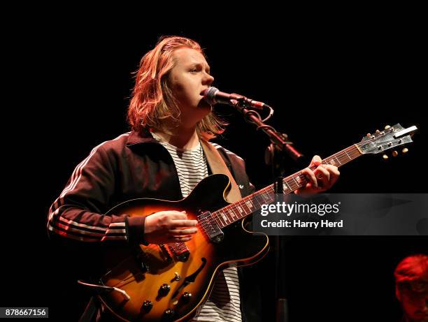 Lewis Capaldi performs at The Hexagon on November 24, 2017 in Reading, England.