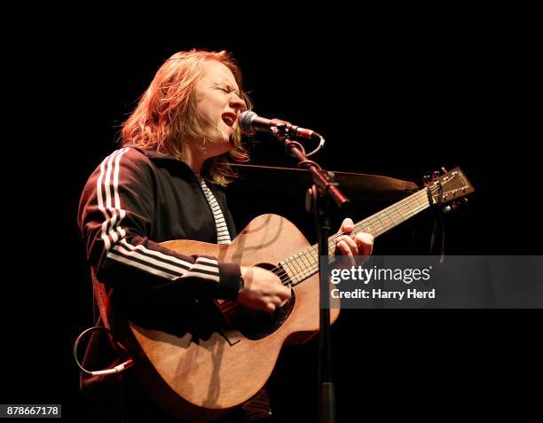 Lewis Capaldi performs at The Hexagon on November 24, 2017 in Reading, England.