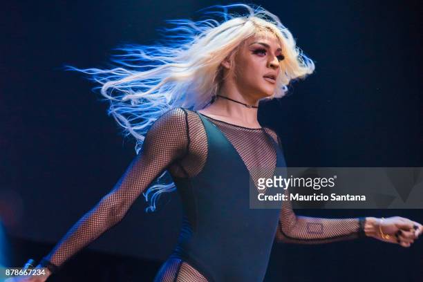 Nov 24: Pabllo Vittar performs live on stage at Brooks Bar on November 24, 2017 in Sao Paulo, Brazil.