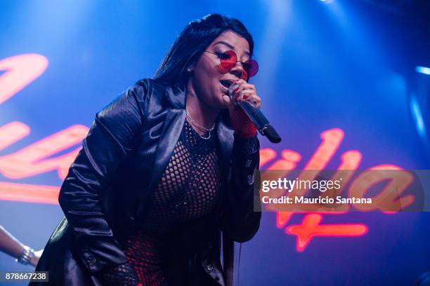 Nov 24: Ludmilla performs live on stage at Brooks Bar on November 24, 2017 in Sao Paulo, Brazil.