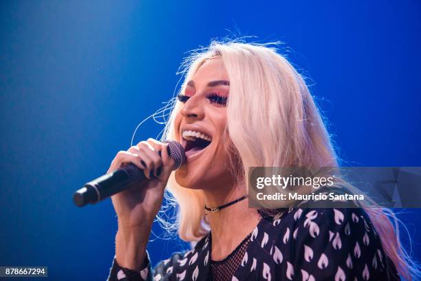 Nov 24: Pabllo Vittar performs live on stage at Brooks Bar on November 24, 2017 in Sao Paulo, Brazil.