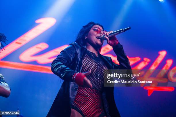 Nov 24: Ludmilla performs live on stage at Brooks Bar on November 24, 2017 in Sao Paulo, Brazil.