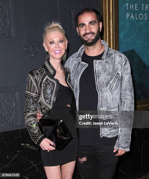 Actress Tara Reid and guest attend the premiere of "The Tribes of Palos Verdes" at The Theatre at Ace Hotel on November 17, 2017 in Los Angeles,...