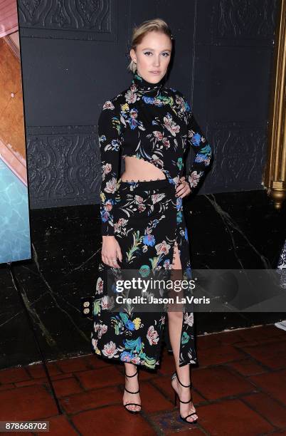 Actress Maika Monroe attends the premiere of "The Tribes of Palos Verdes" at The Theatre at Ace Hotel on November 17, 2017 in Los Angeles, California.