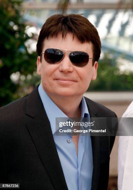 Actor Mike Myers attends the Inglourious Basterds Photocall held at the Palais Des Festivals during the 62nd International Cannes Film Festival on...