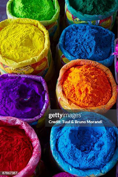 india, holi festival, color and spring festival. - holi stock pictures, royalty-free photos & images