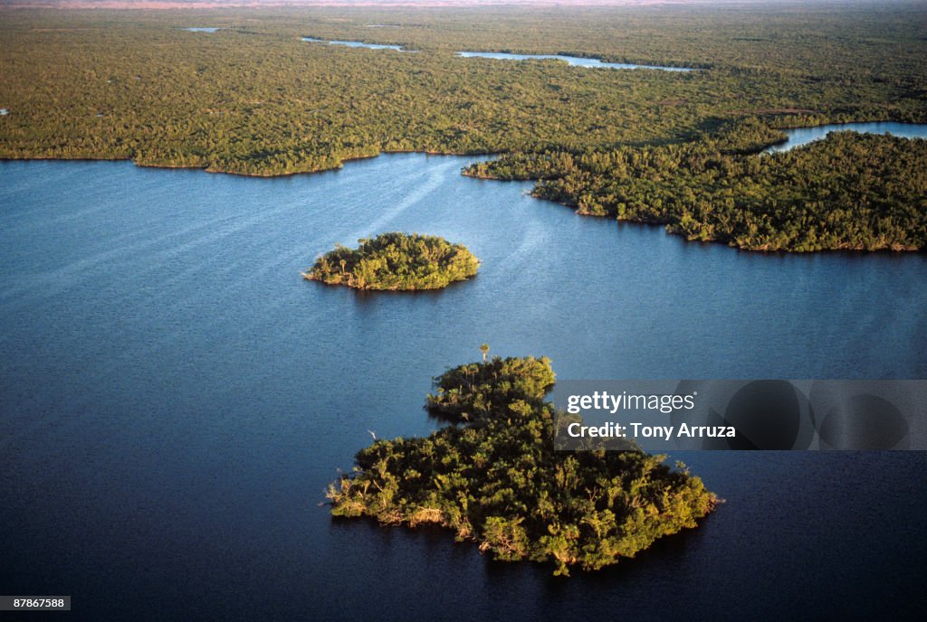 Aerial view of Ten Thousand Islands