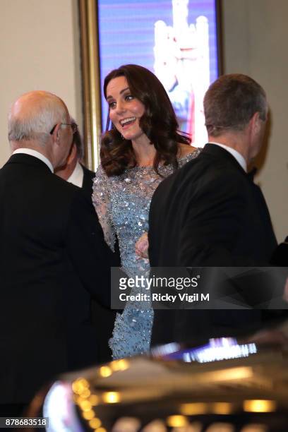 Catherine, Duchess of Cambridge attends the Royal Variety Performance at Palladium Theatre on November 24, 2017 in London, England.