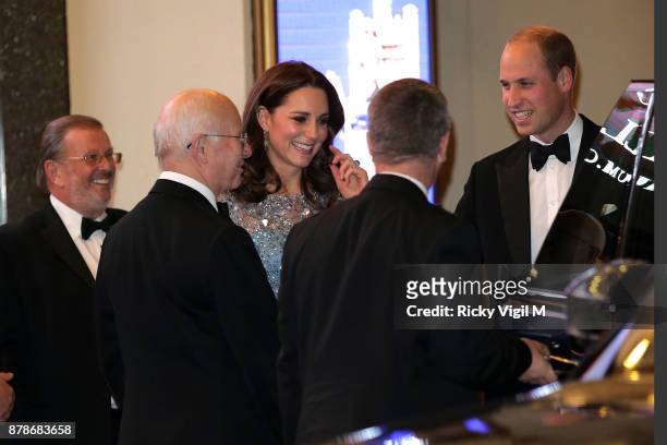 Catherine, Duchess of Cambridge and Prince William, Duke of Cambridge attend the Royal Variety Performance at Palladium Theatre on November 24, 2017...