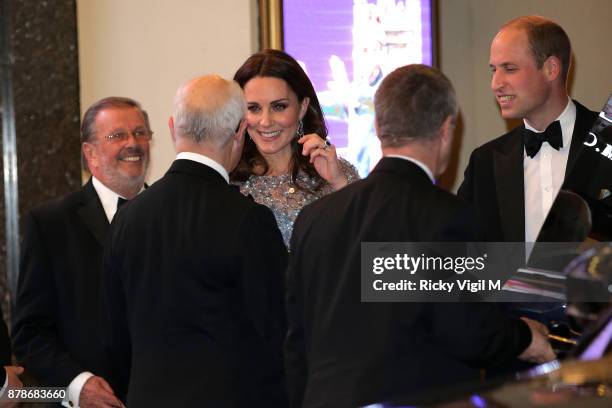 Catherine, Duchess of Cambridge and Prince William, Duke of Cambridge attend the Royal Variety Performance at Palladium Theatre on November 24, 2017...