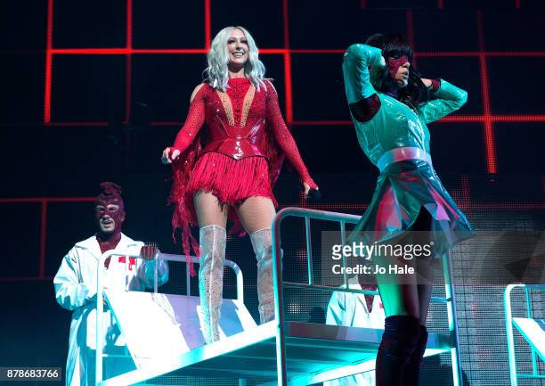 Claire Richards of Steps perform at The O2 Arena on November 24, 2017 in London, England.
