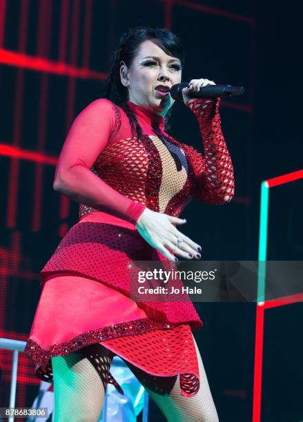 Lisa Scott-Lee of Steps perform at The O2 Arena on November 24, 2017 in London, England.