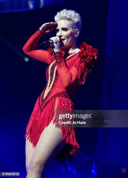 Claire Richards of Steps perform at The O2 Arena on November 24, 2017 in London, England.