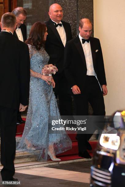 Catherine, Duchess of Cambridge and Prince William, Duke of Cambridge attend the Royal Variety Performance at Palladium Theatre on November 24, 2017...