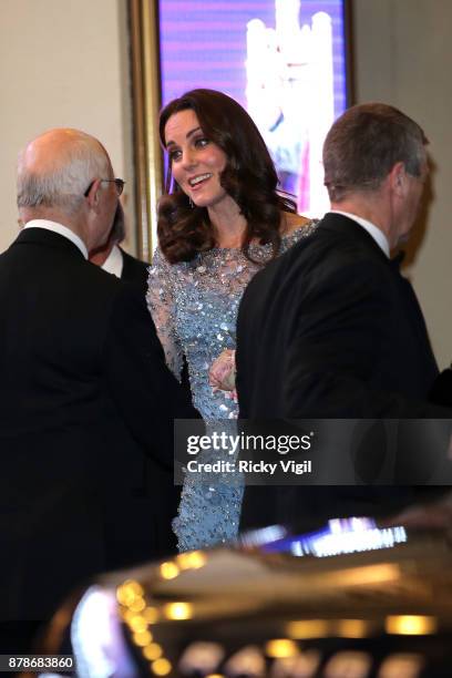 Catherine, Duchess of Cambridge attends the Royal Variety Performance at Palladium Theatre on November 24, 2017 in London, England.