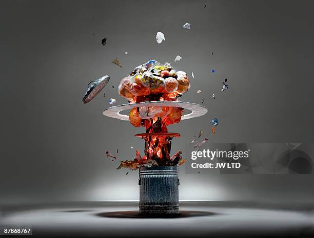 atomic bin concept - mushroom cloud stock pictures, royalty-free photos & images