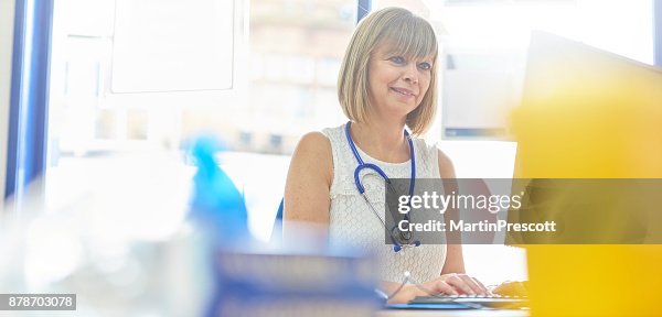 Reading Test Results On Her Computer High-Res Stock Photo - Getty Images