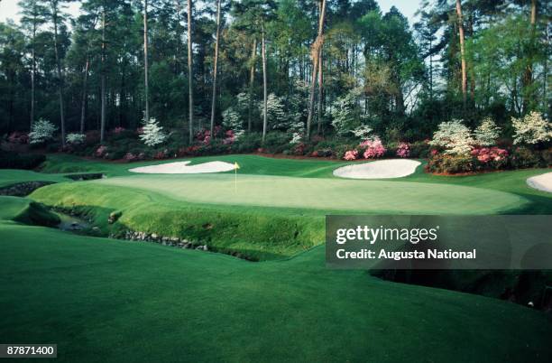 The 13th hole during the 1984 Masters Tournament at Augusta National Golf Club on April 1984 in Augusta, Georgia.