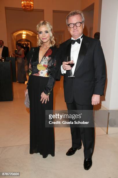 Christiane Joerges and her husband Hans-Ulrich, "Uli" Joerges during the 66th 'Bundespresseball' at Hotel Adlon on November 24, 2017 in Berlin,...