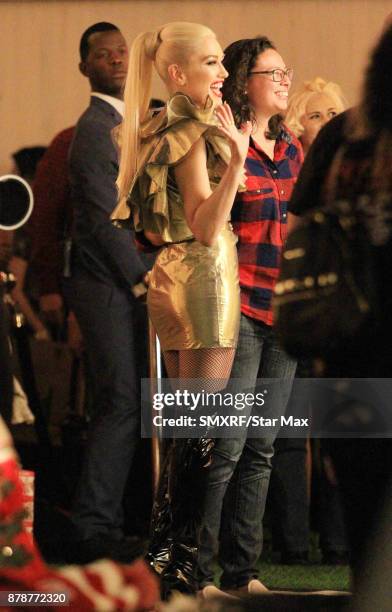 Singer Gwen Stefani is seen on November 24, 2017 in Los Angeles, CA.
