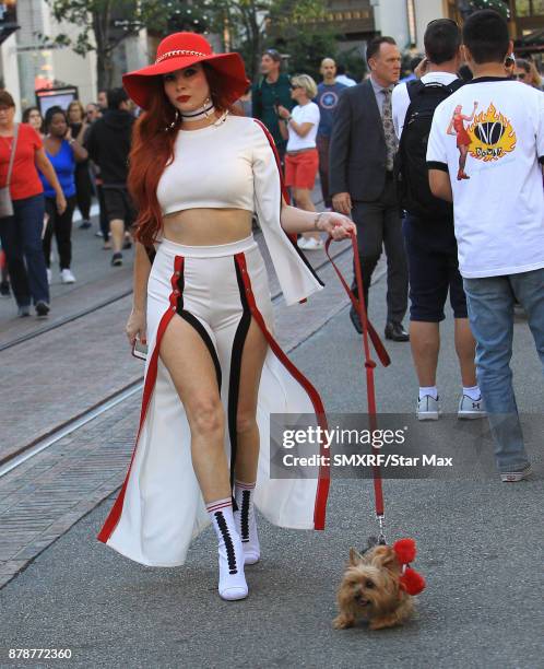 Phoebe Price is seen on November 24, 2017 in Los Angeles, CA.