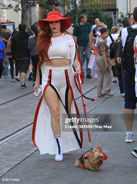 Phoebe Price is seen on November 24, 2017 in Los Angeles, CA.